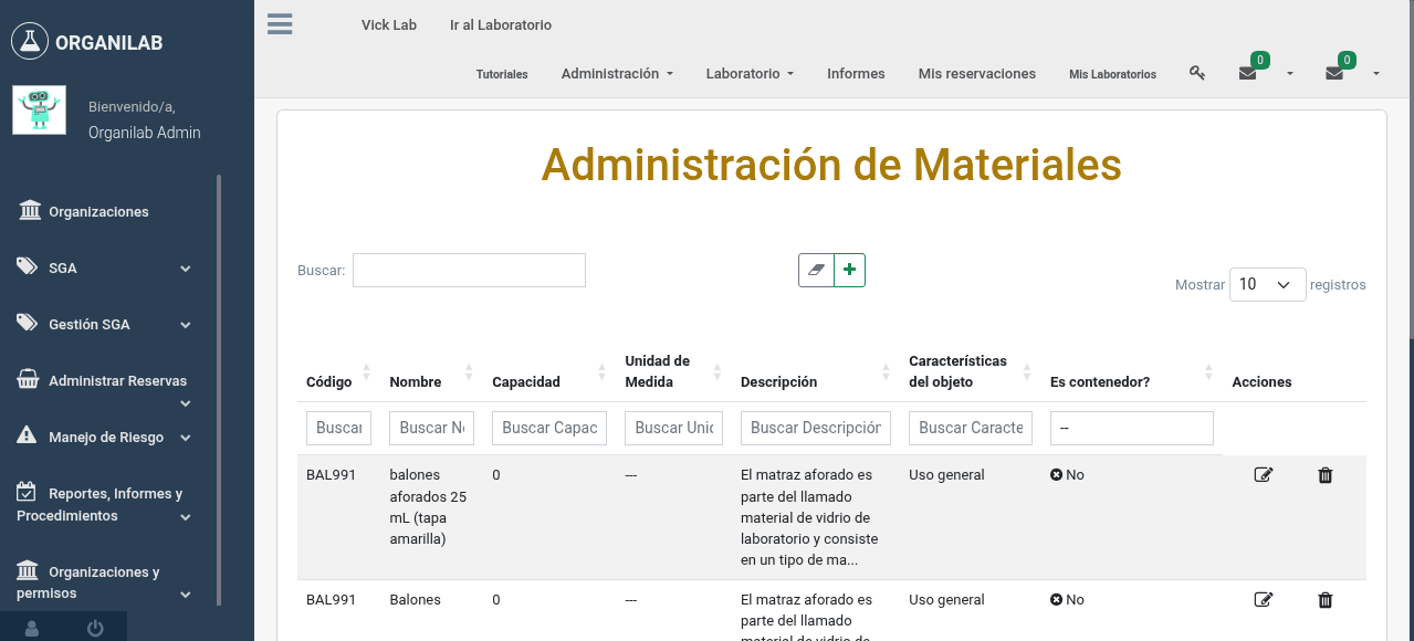 Sustancias peligrosas con SDS y GHS